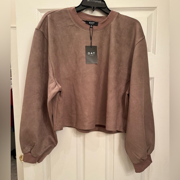 OAT NEW YORK Balloon-Sleeve Cropped Pullover - Picture 5 of 5